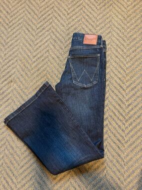 Wrangler Women's Dark Blue Wide Leg Jeans